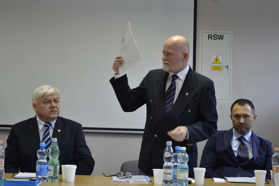 Komandor Włodzimierz Gaul - Walne Zebranie Sprawozdawcze JKMW Kotwica