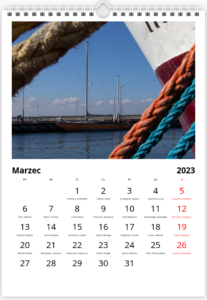 Kalendarz 2023 - marzec